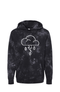 Tie Dye Black Raincloud Hoodie