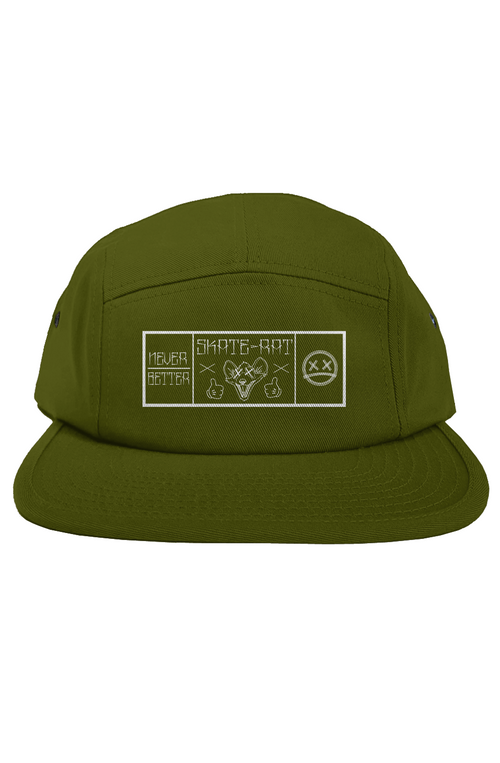 5 panel skate rat hat
